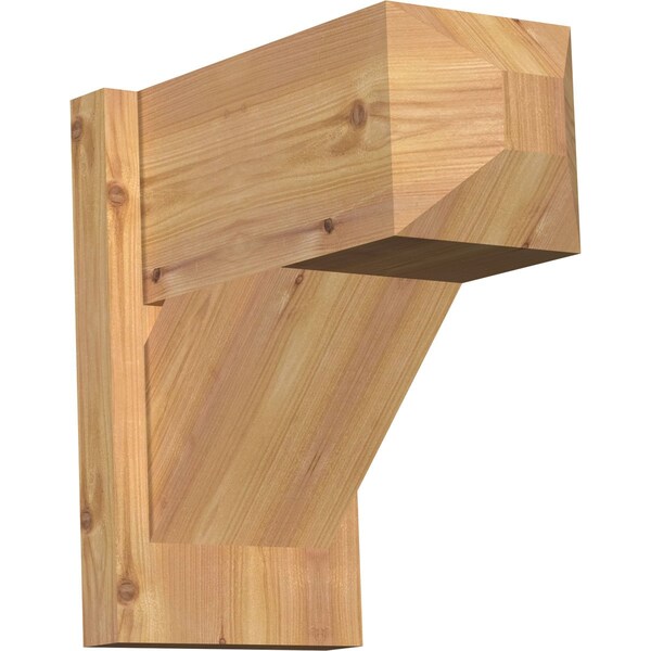 Ekena Millwork Traditional Craftsman Smooth Outlooker, Western Red Cedar, 7 1/2"W x 14"D x 14"H OUT08X14X14TRA04SWR - main